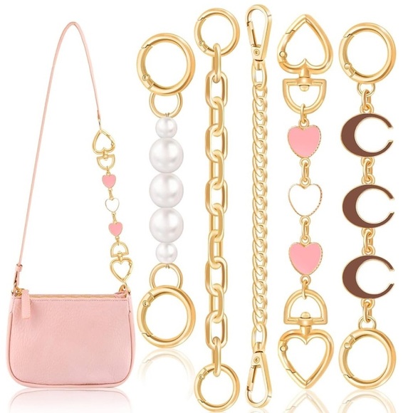 Bag Extender Chain Set or bag accessories set (5) pieces - Picture 2 of 4